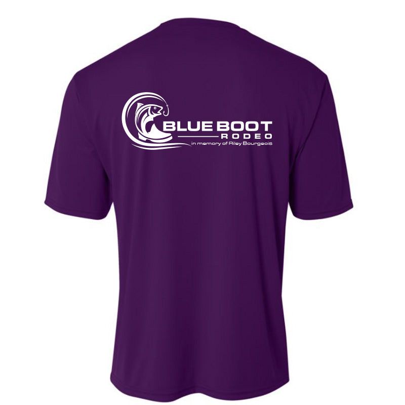Youth Purple Short Sleeve Dri-Fit Shirt